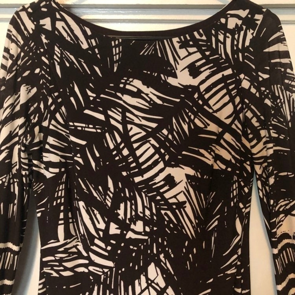 EnFocus Studio women's brown cream Dress size 8 Medium - Picture 2 of 5
